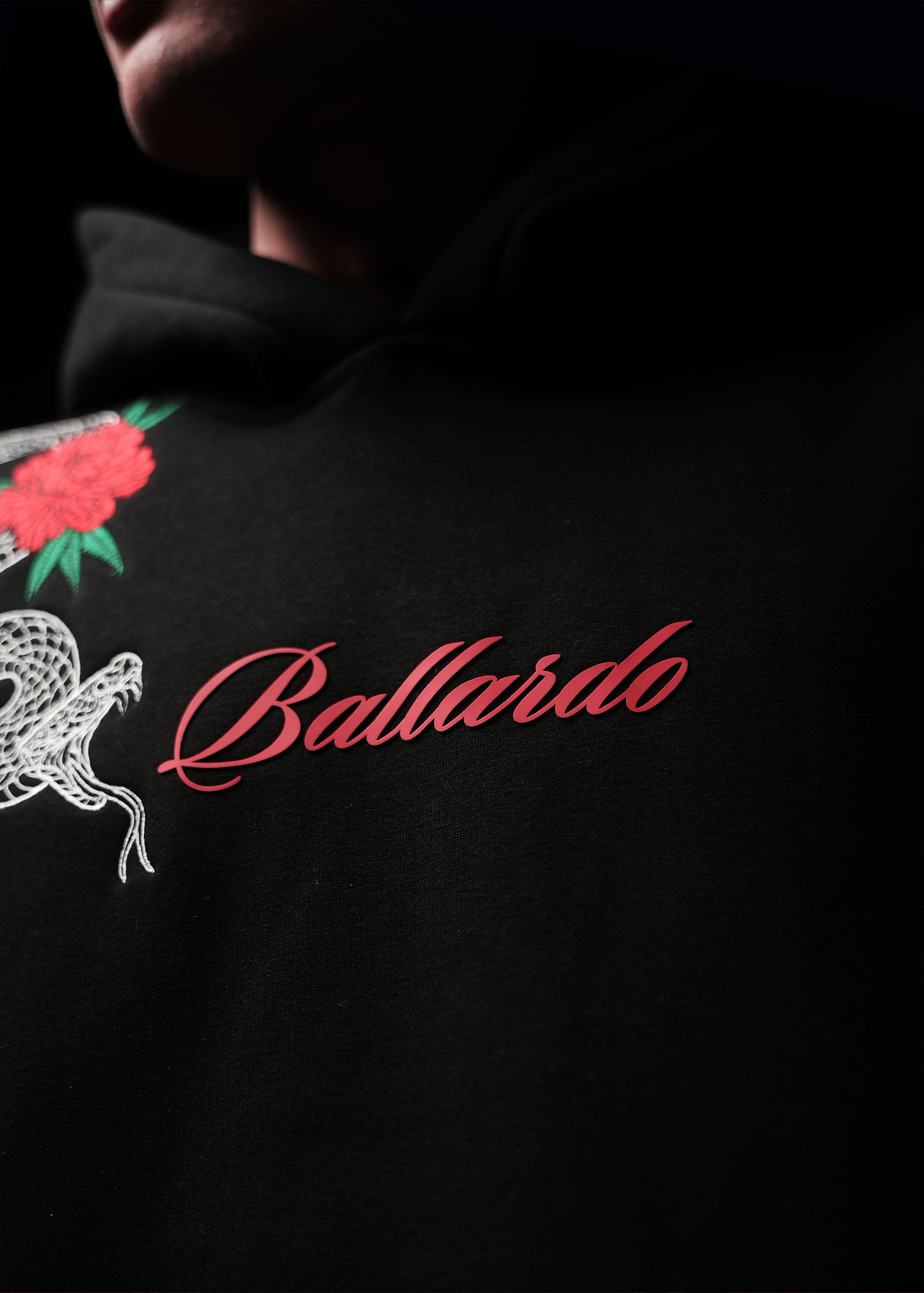 Black Snakes & Roses Hoodie
