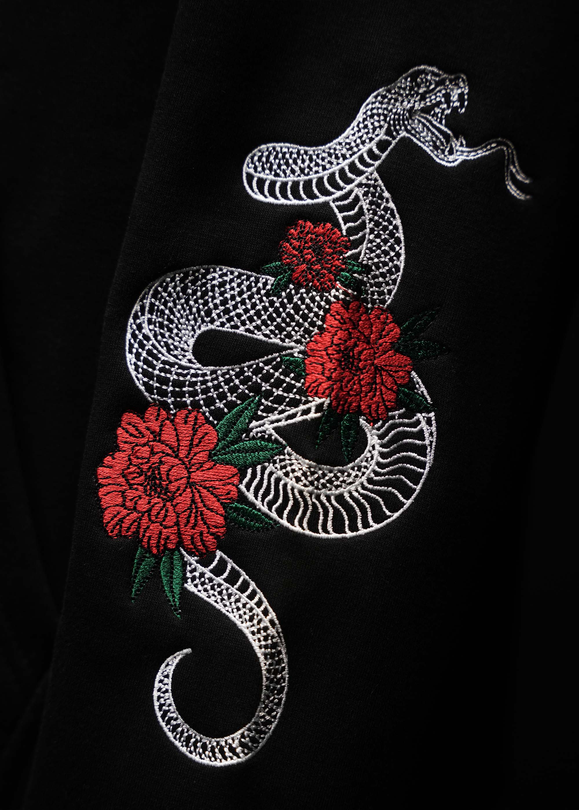 Black Snakes & Roses Hoodie